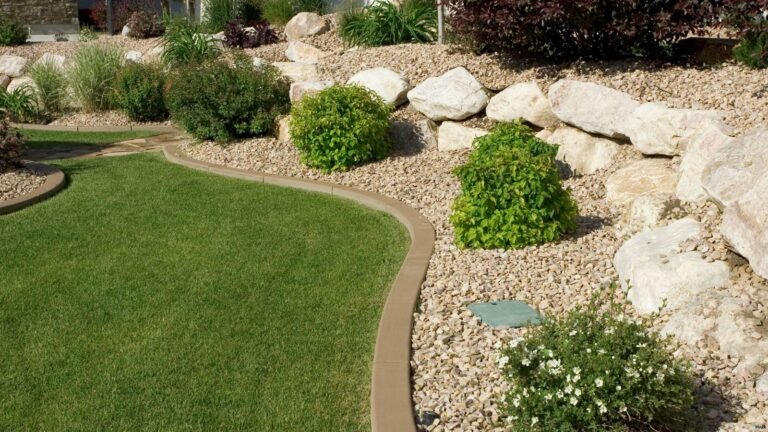 rock landscaping installation in jeffersonville indiana